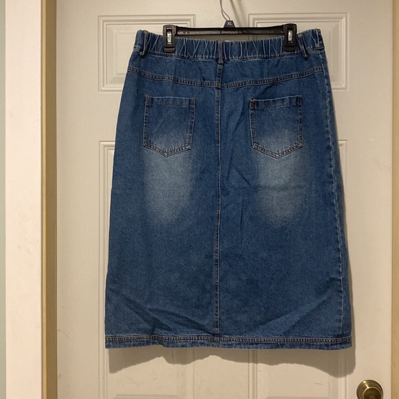 Jade by Jane Denim Skirt Size 1X - Picture 2 of 4